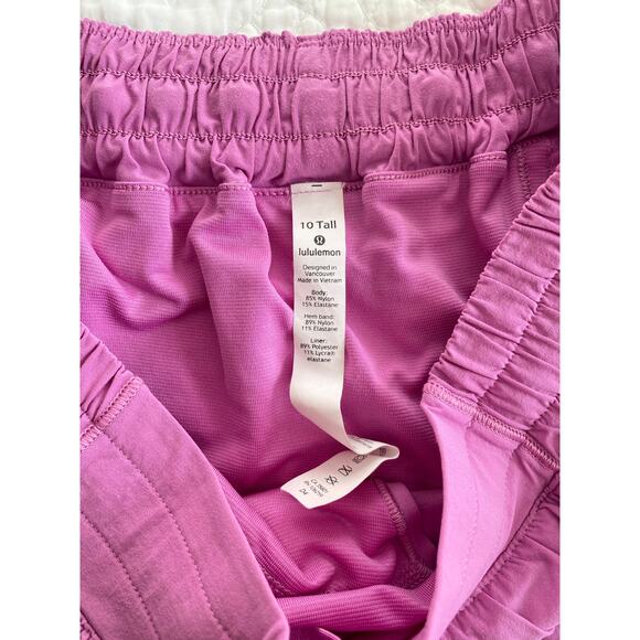 Lululemon Hotty Hot Short II *Long 4" Magenta Glow Pink 10 Tall - Picture 9 of 10